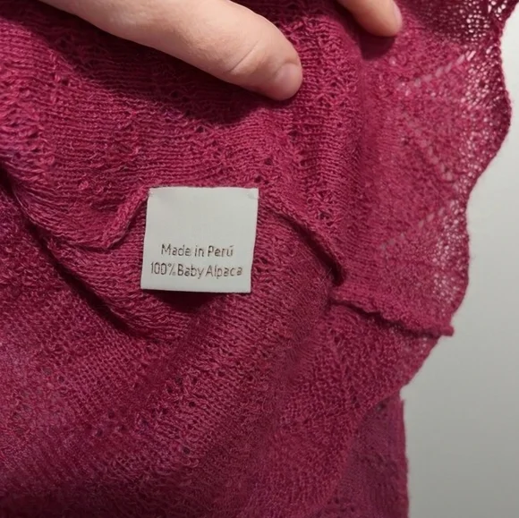 100% Baby Alpaca NWT Laura Knit Baby Alpaca Sweater L (fits like a medium). - Picture 4 of 13